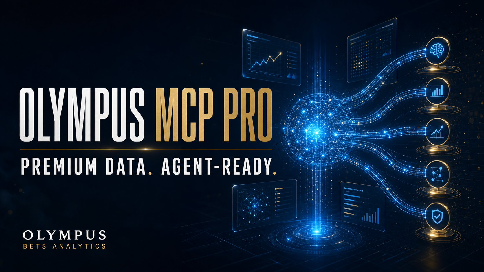 Olympus MCP Pro premium sports analytics data connected to AI agent tools